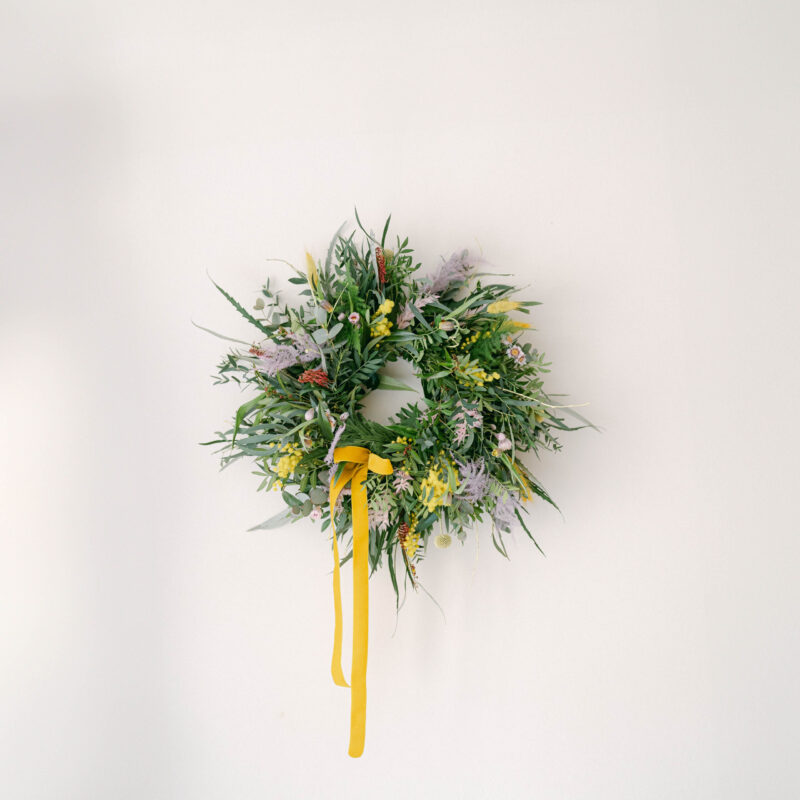 DIY Spring Door Wreath